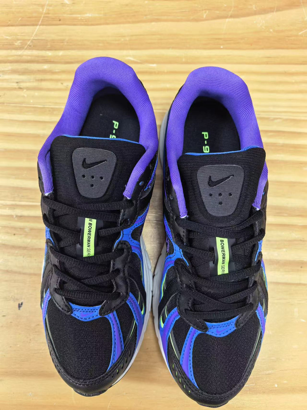 Nike P-9000 Sneakers in Black Blue Purple - product image from the listing.