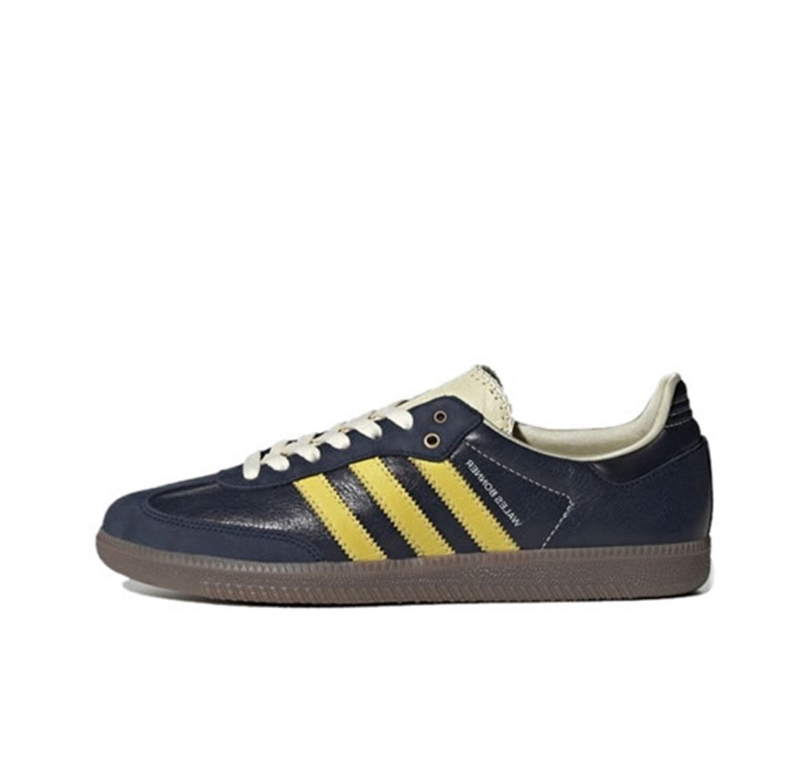 adidas Samba Low-Top Sneakers in Navy Yellow - product image from the listing.