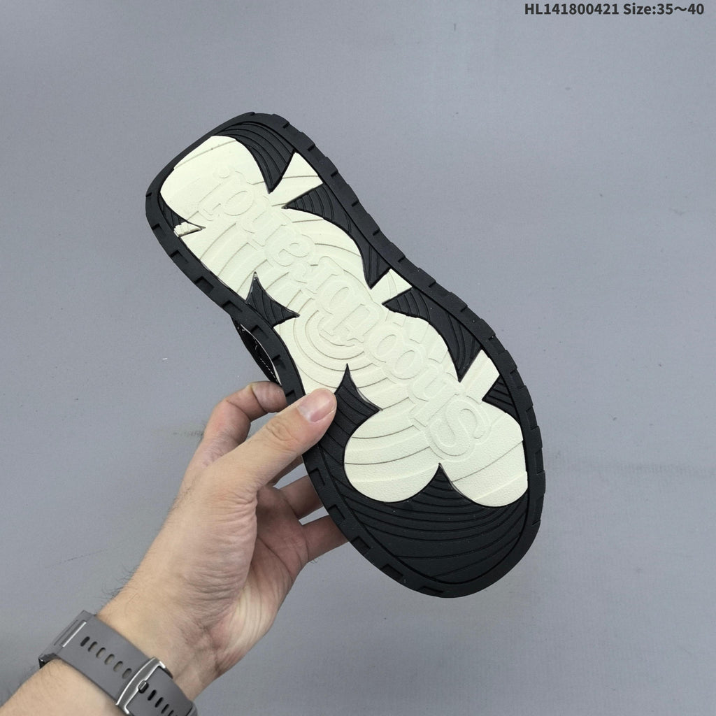 SHOOT BRAND Black and White Platform Trainers HL141800421 - product image from the listing.