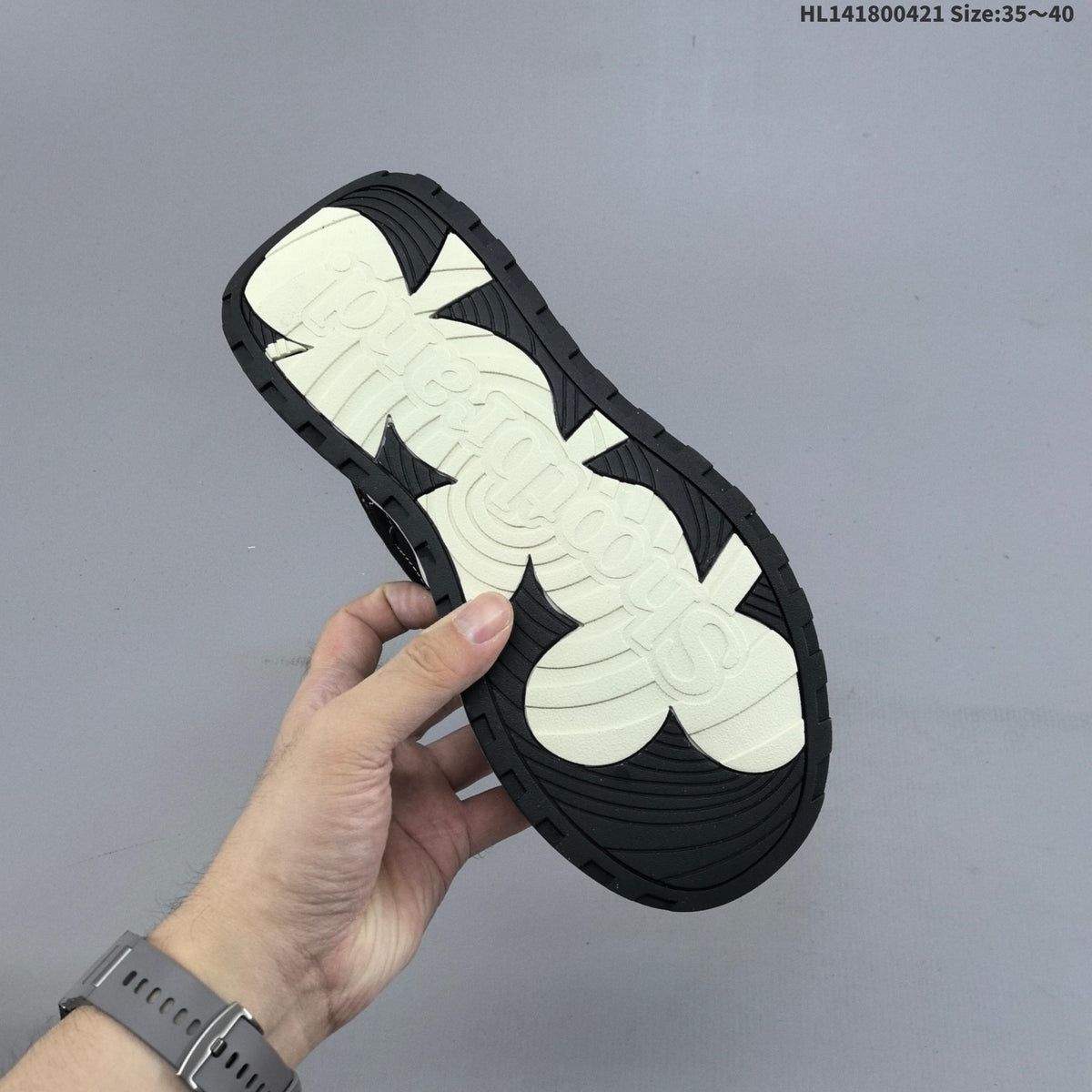 SHOOT BRAND Black and White Platform Trainers HL141800421 - product image from the listing.