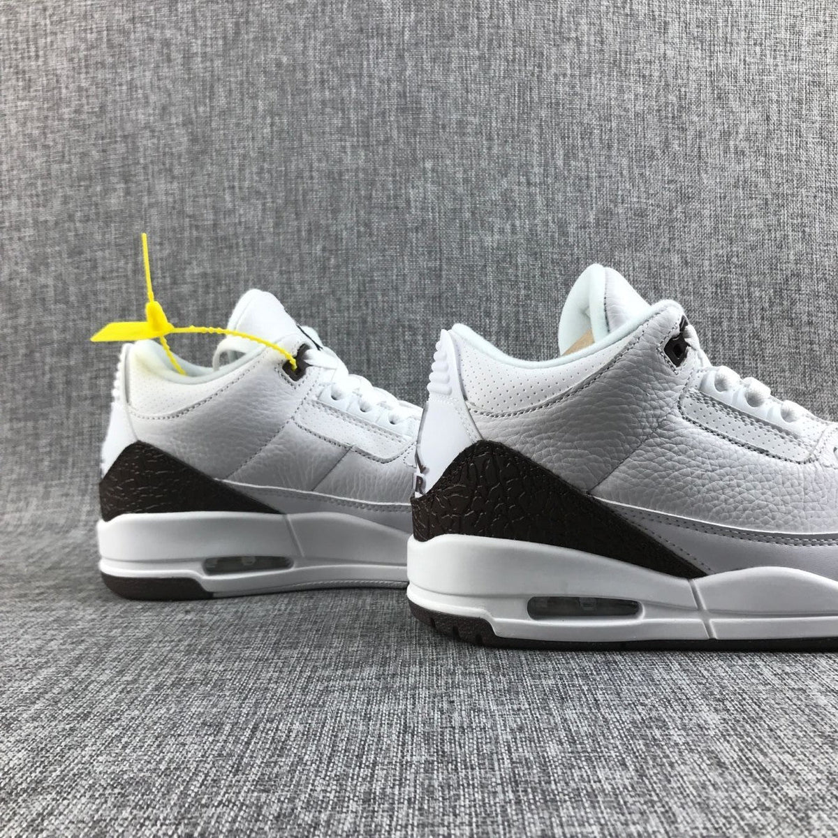 Air Jordan 3 Retro Sneakers in Mocha White and Brown - product image from the listing.