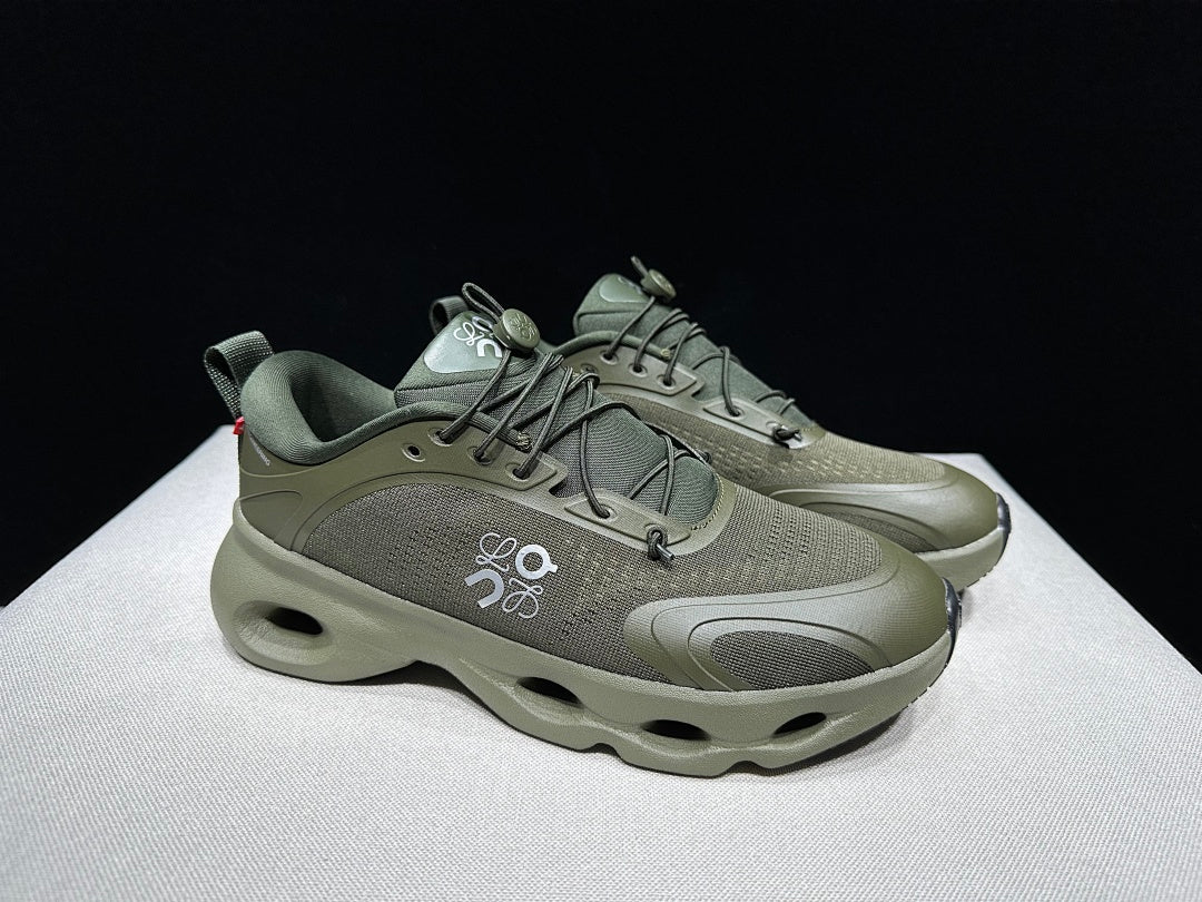 LOEWE x On Cloudventure 3.0 Sneakers in Military in Green - product image from the listing.
