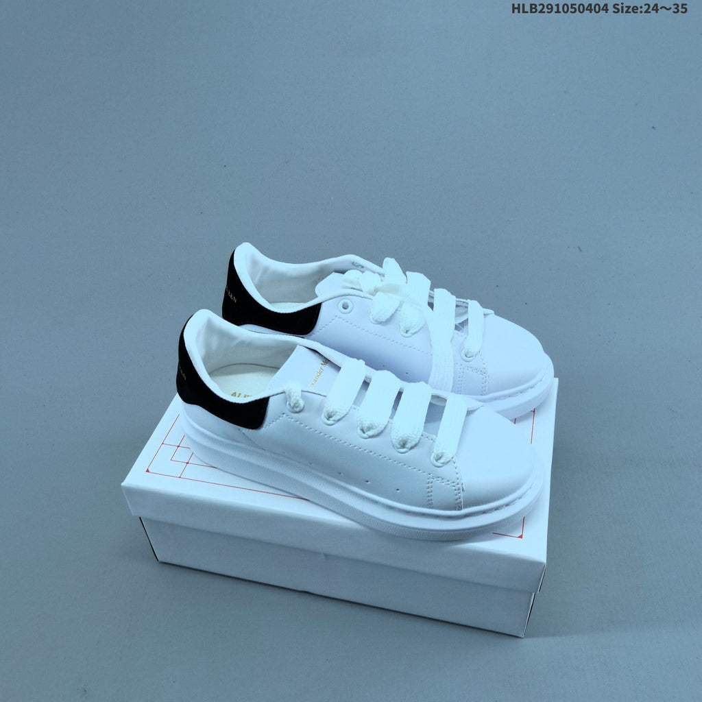 Alexander McQueen Kids Low-Cut Sneakers with Hook-and-Loop Straps - product image from the listing.