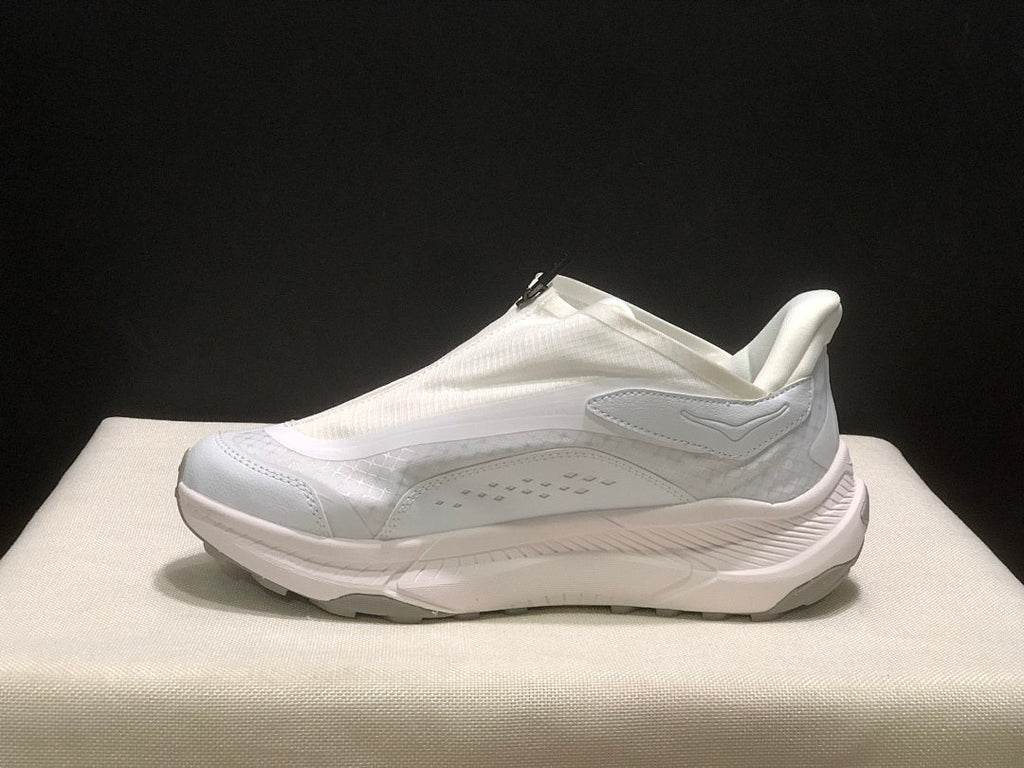 White HOKA Project Transport Zip Sneakers - product image from the listing.
