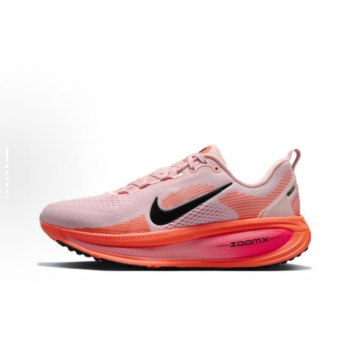 Nike Vomero 18 Running Shoes in Pink Black HM6804-600 - product image from the listing.