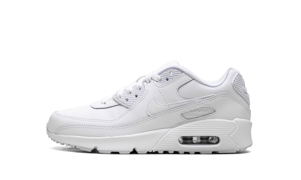 "White Metallic Silver" Air Max 90 GS HF6358 102 - product image from the listing.