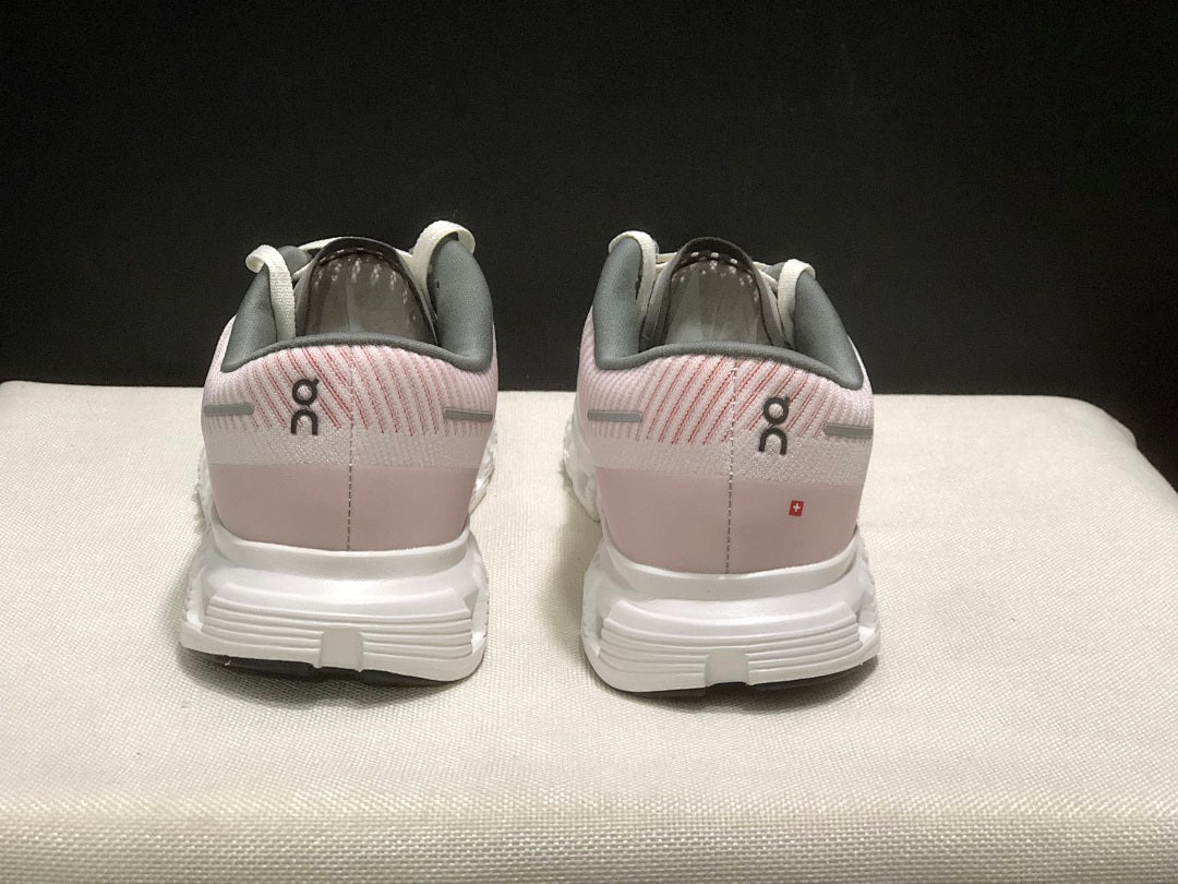 White and Pink On Cloud 6 Push Sneakers - product image from the listing.