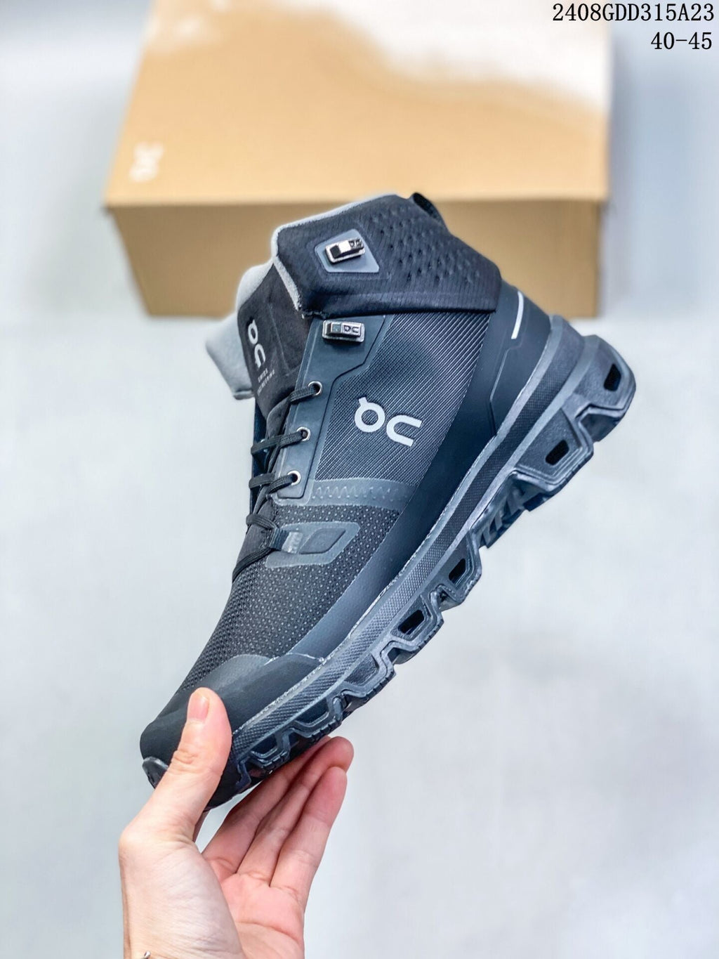 Men's On Cloudnova Flux Black High-Top Sneakers - product image from the listing.