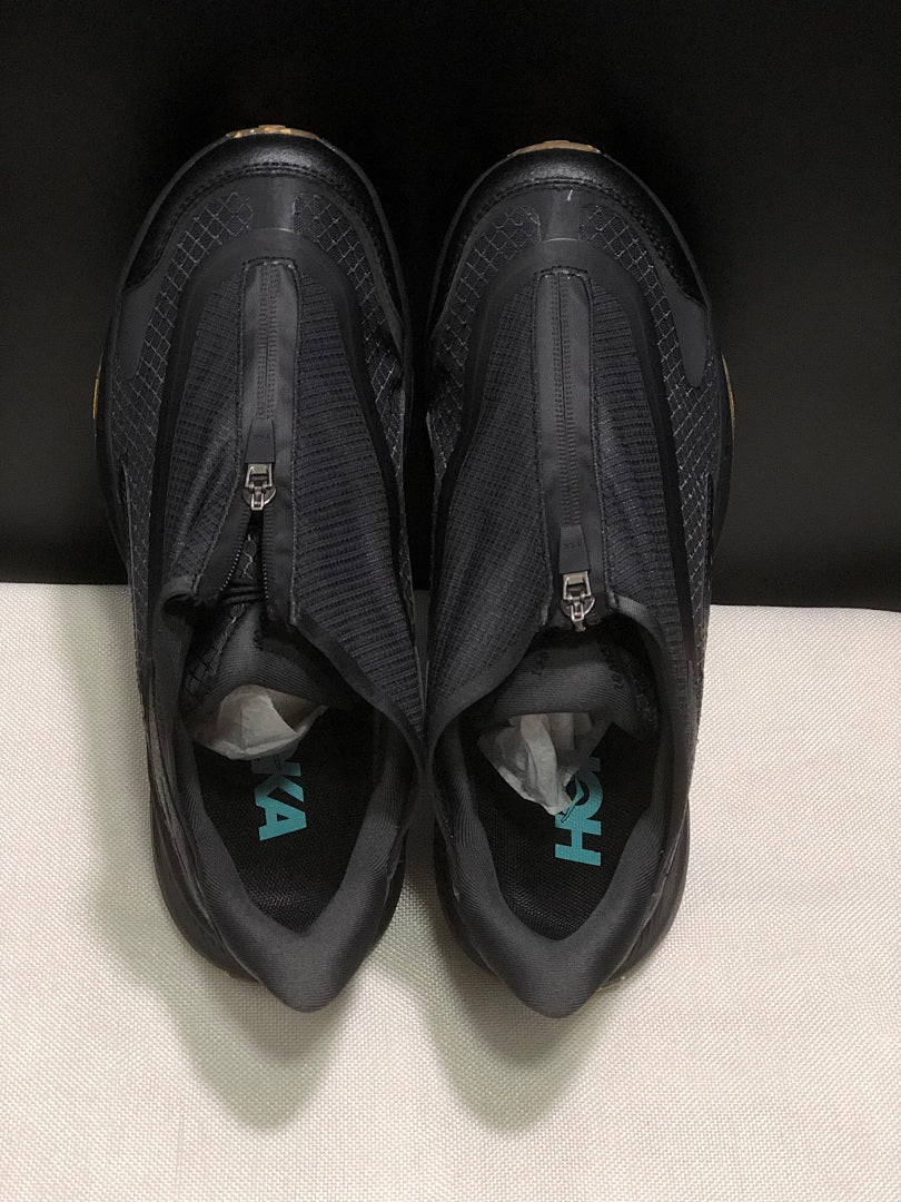 HOKA Project Transport Black Zip-Closure Trainers - product image from the listing.