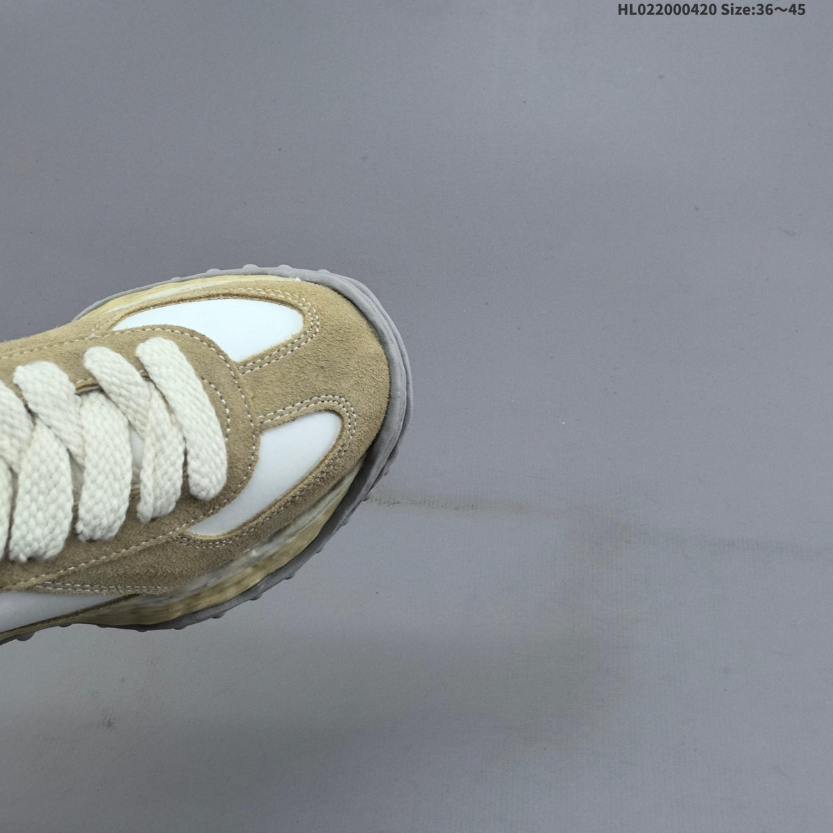 Maison MIHARA YASUHIRO Original Sole Low Sneakers in Beige White - product image from the listing.