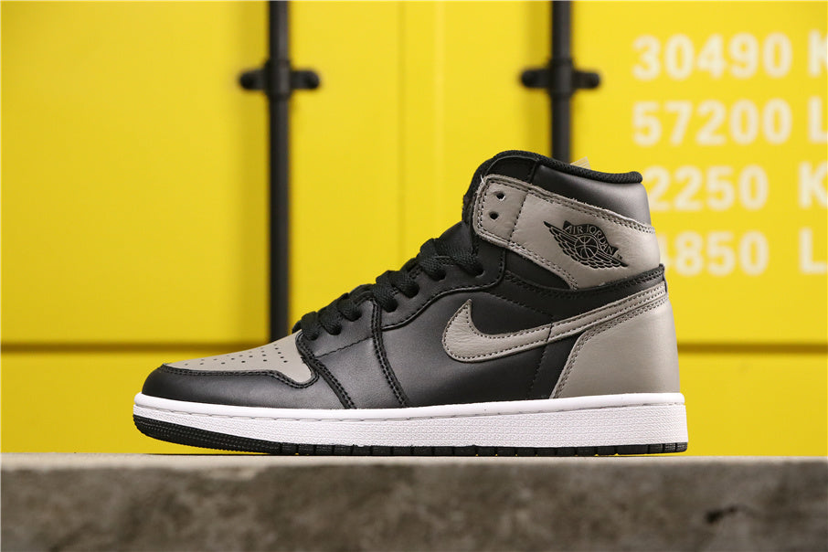 Air Jordan 1 High Shadow in Black Grey White 555088-013 - product image from the listing.