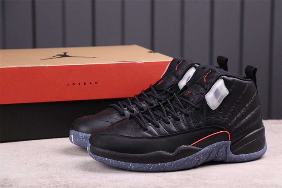 Air Jordan 12 Reverse Flu Game Sneakers Black DC1062-006 - product image from the listing.
