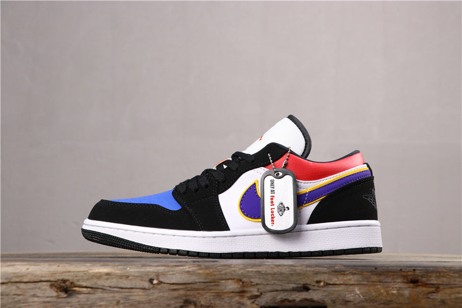 Golf Purple Swoosh Sneakers - Jordan 1 Low CJ9216-051 - product image from the listing.