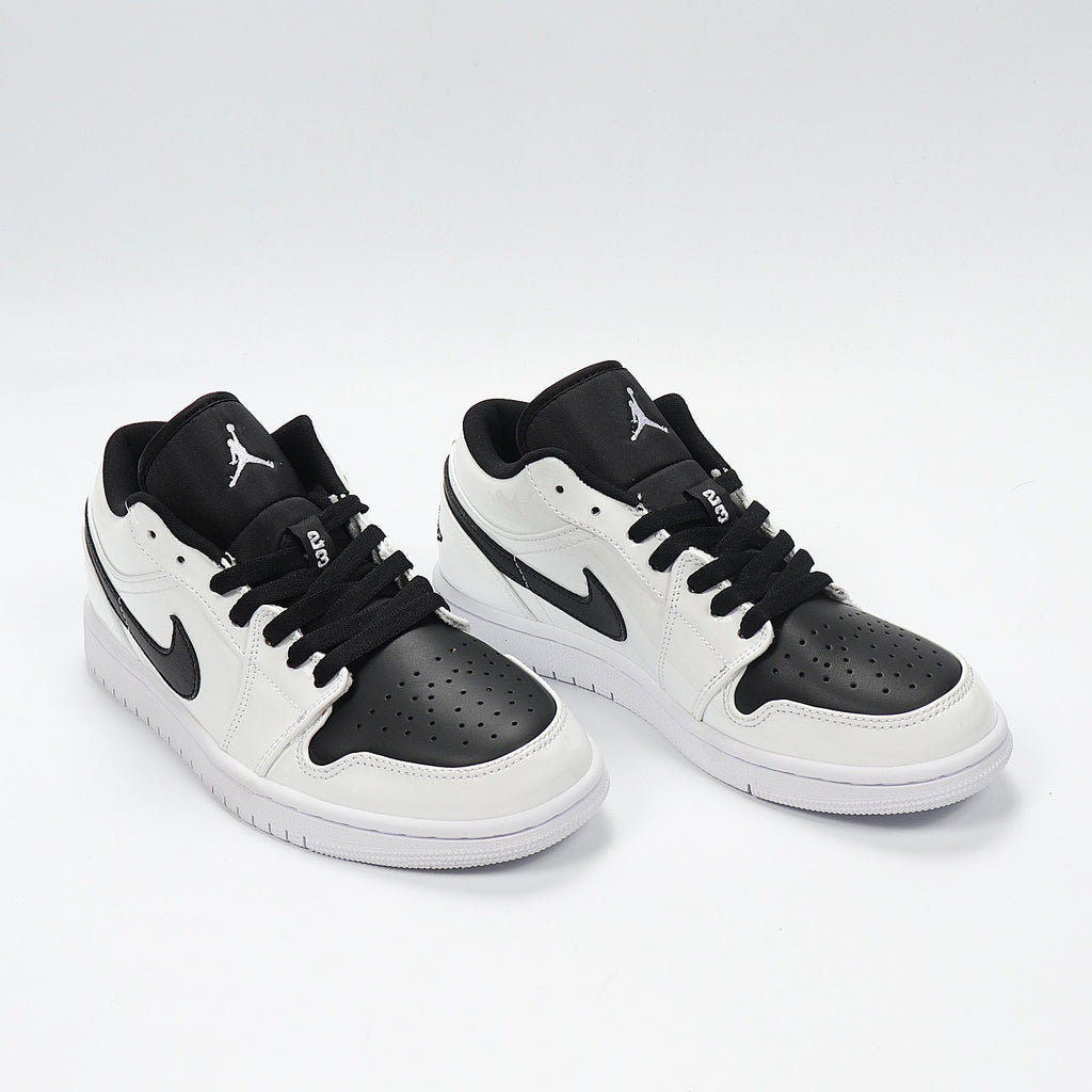 Air Jordan 1 Low Panda Black White Sneakers 553560-103 - product image from the listing.