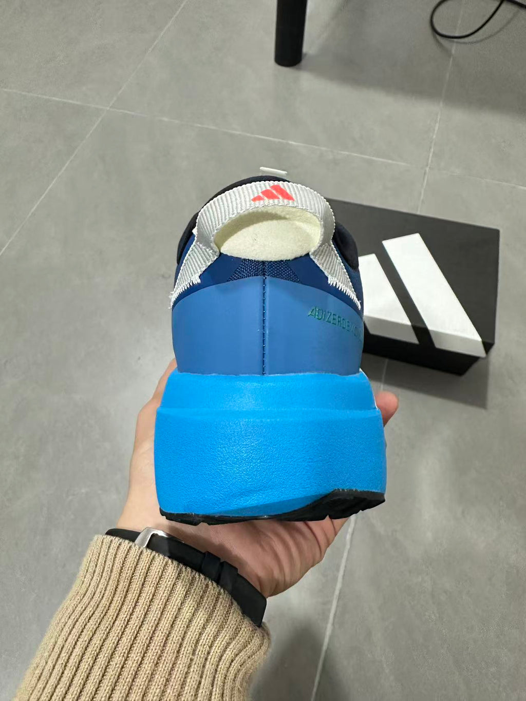 Adidas Terrex Agravic Speed Ultra Trail Running Shoes in Blue - product image from the listing.