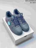 Nike Air Force 1 Low Dark Gray Graphic Trainers 2607JLD309A19 - product image from the listing.