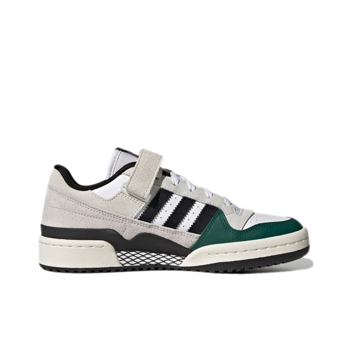 Adidas Originals Forum 84 Low Trainers, Grey and Green, GY8203 - product image from the listing.