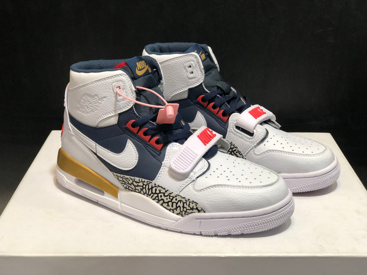 Air Jordan Legacy 312 Olympic White Basketball Sneakers - product image from the listing.