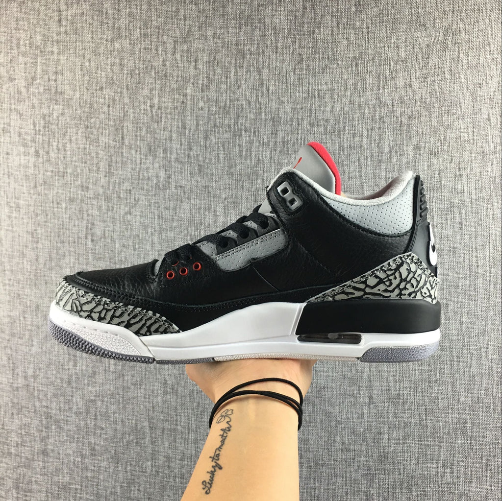 Black Cement Sneakers - Air Jordan 3 Retro - product image from the listing.