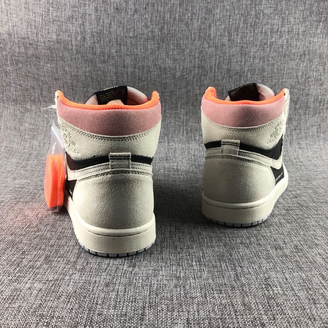 Air Jordan 1 High OG Grey Black Pink 555088-018 - product image from the listing.