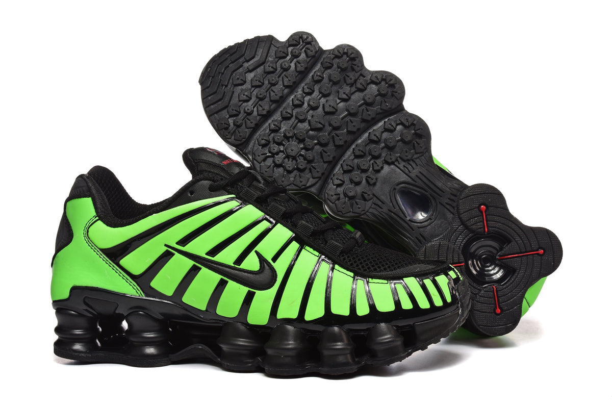 Pink and Black Nike Shox TL Sneakers - product image from the listing.