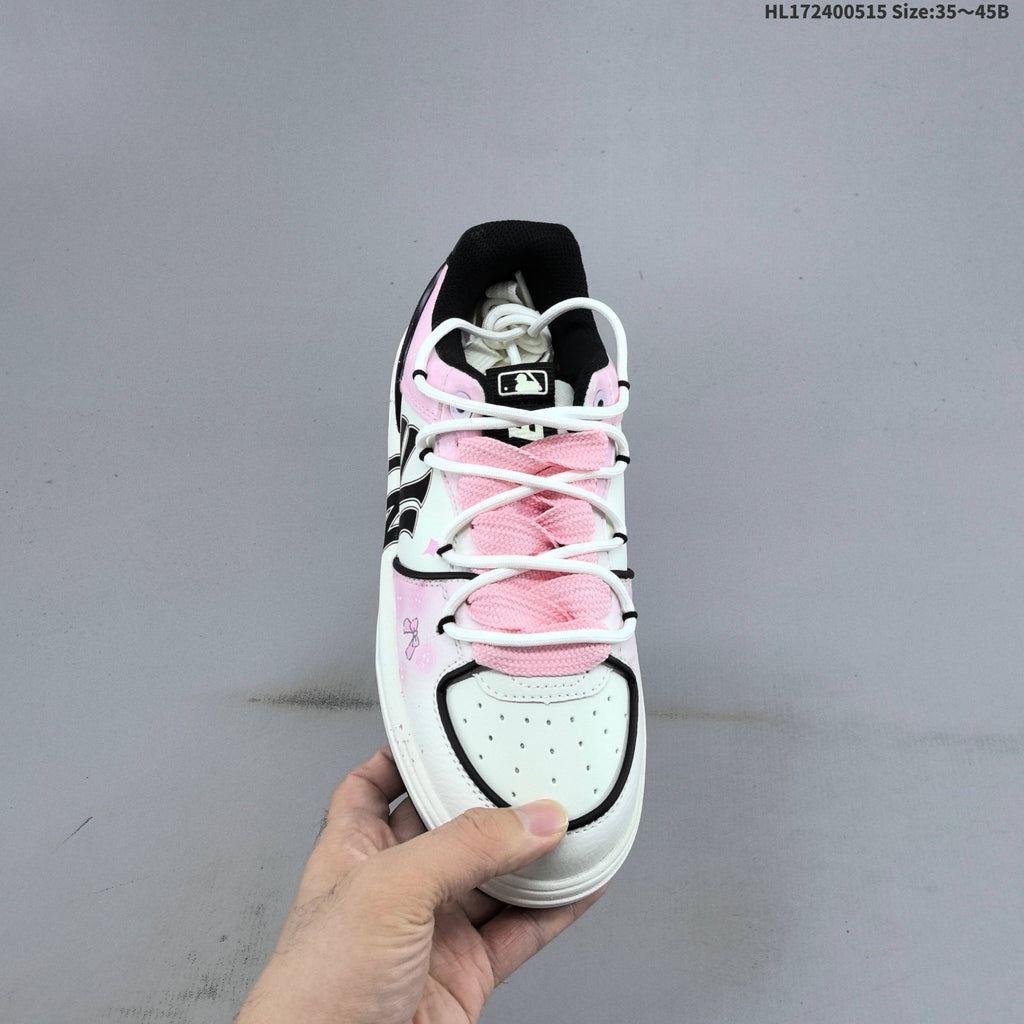 Pink and White MLB Chunky Graffiti Sneakers - product image from the listing.