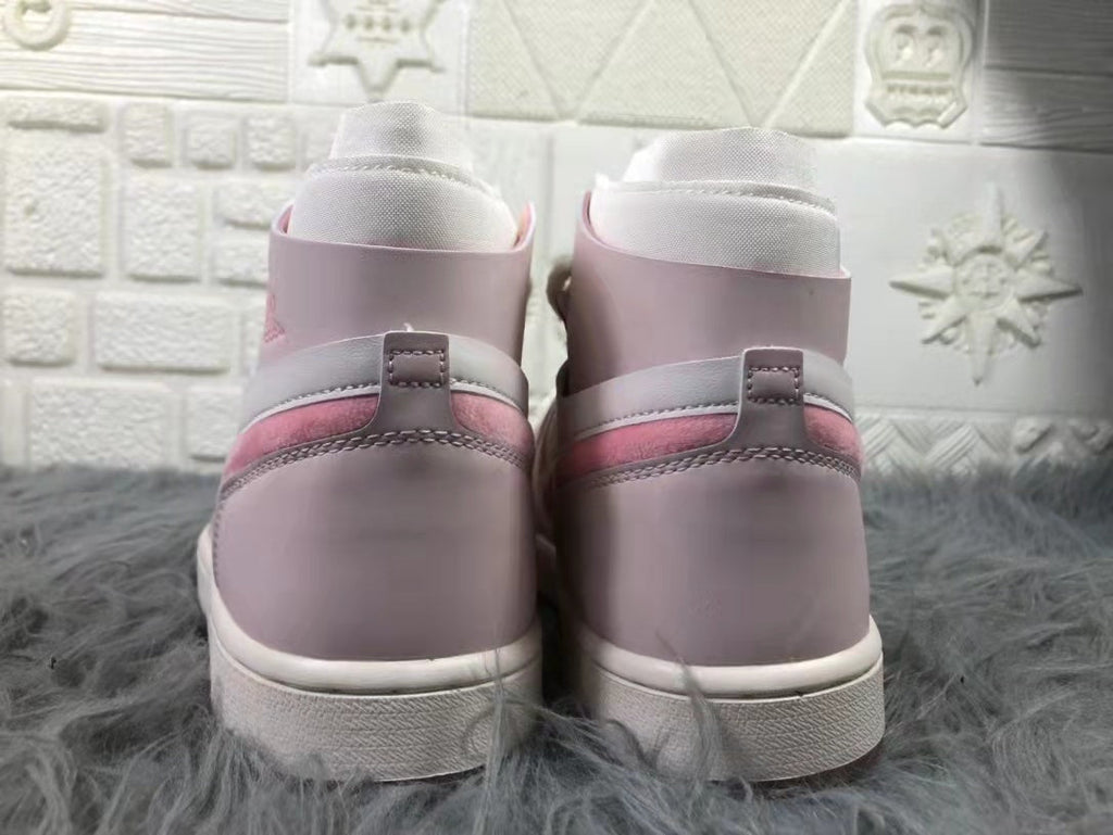 Air Jordan 1 Equality Sneakers Pink White CT5443-666 - product image from the listing.