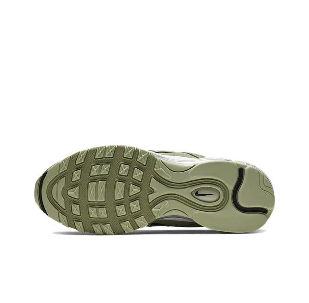 Women's Nike Air Max 97 Sneakers Olive Green CI7388-301 - product image from the listing.