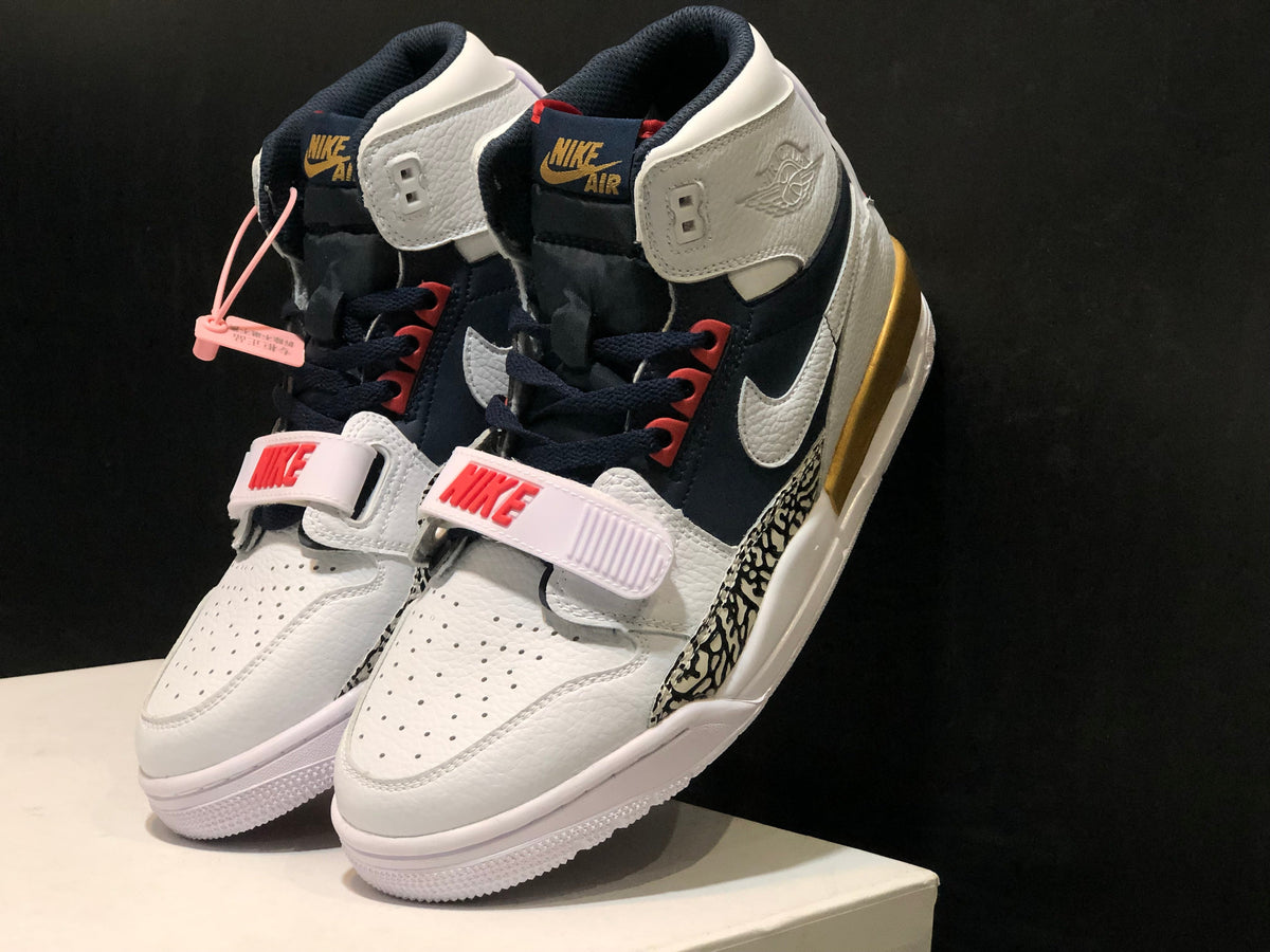 Air Jordan Legacy 312 Olympic White Basketball Sneakers - product image from the listing.