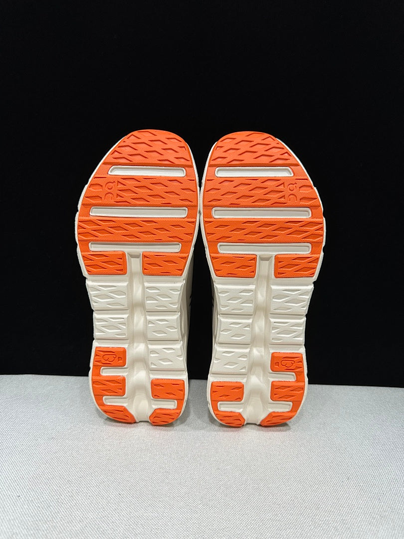 On Cloudtilt Trainers in Gray and Apricot - product image from the listing.