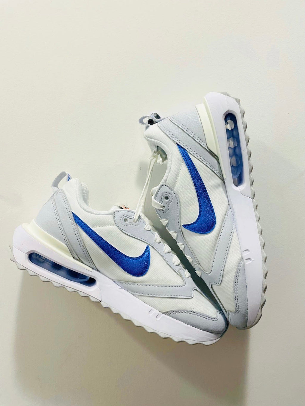 Nike Air Max Dawn DR2395-100 Sneakers in White and Grey - product image from the listing.
