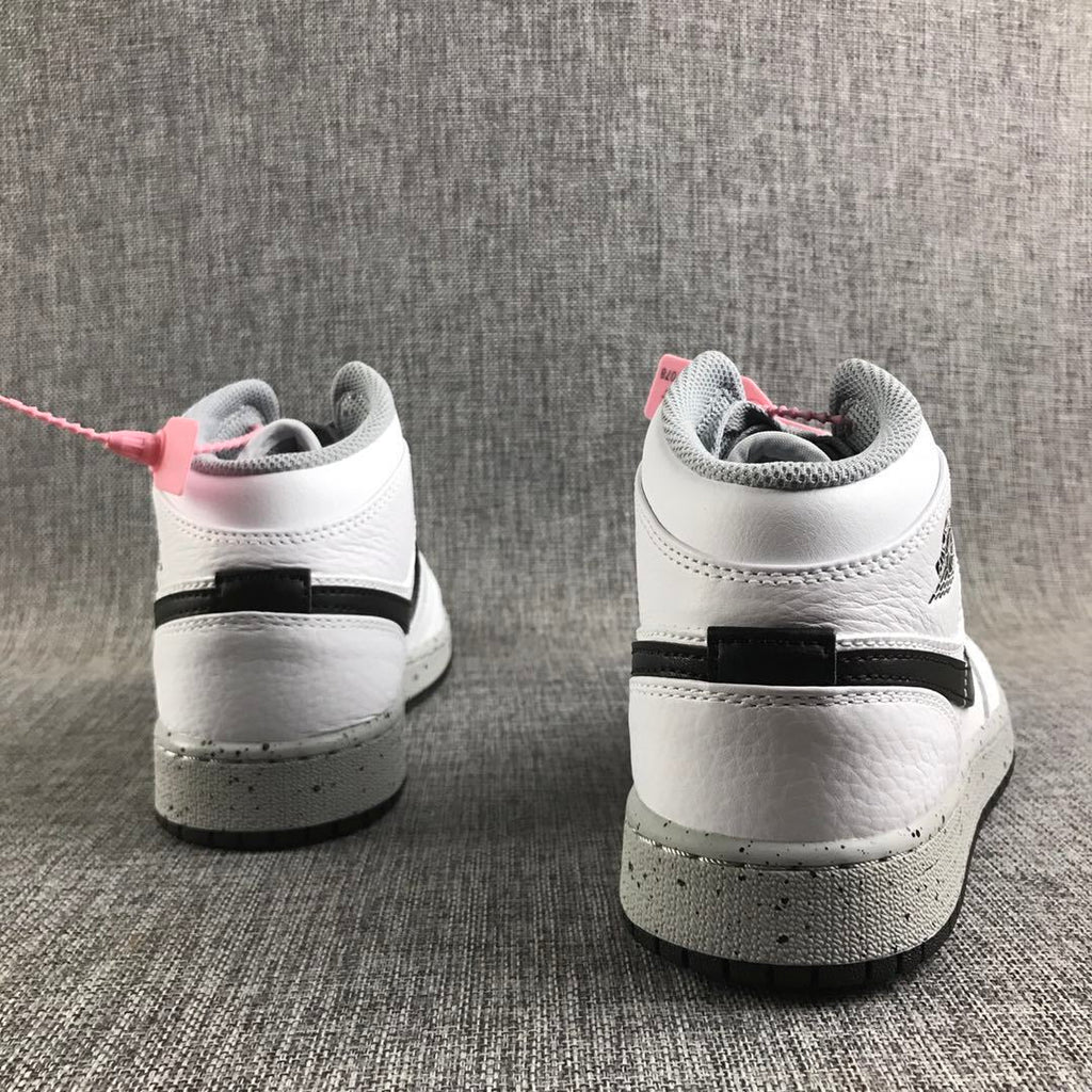 White Cement Sneakers - Jordan 1 High - product image from the listing.