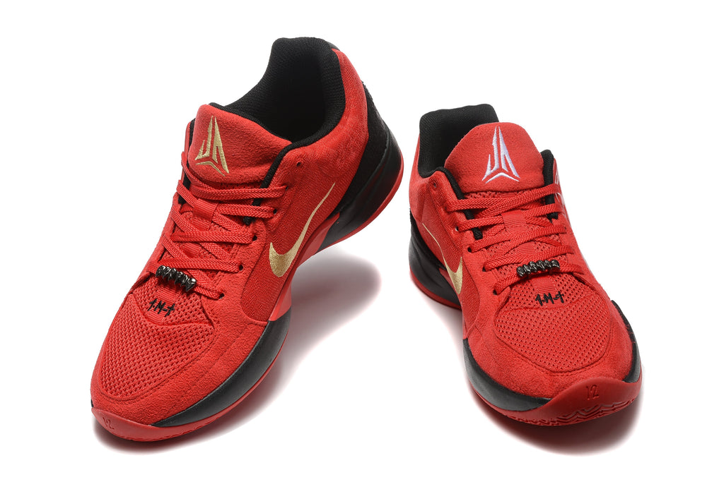 Nike Zoom Kobe 5 Basketball Shoes in Red Black Gold - product image from the listing.