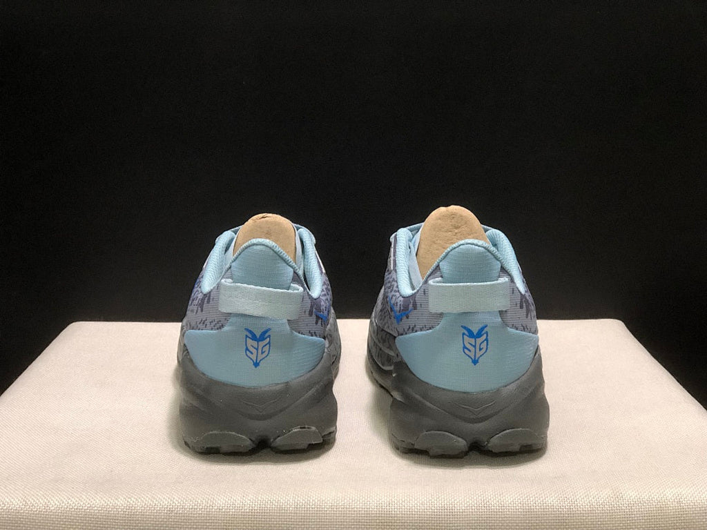 HOKA Speedgoat 6 Trail Running Shoes, in Gray Blue - product image from the listing.