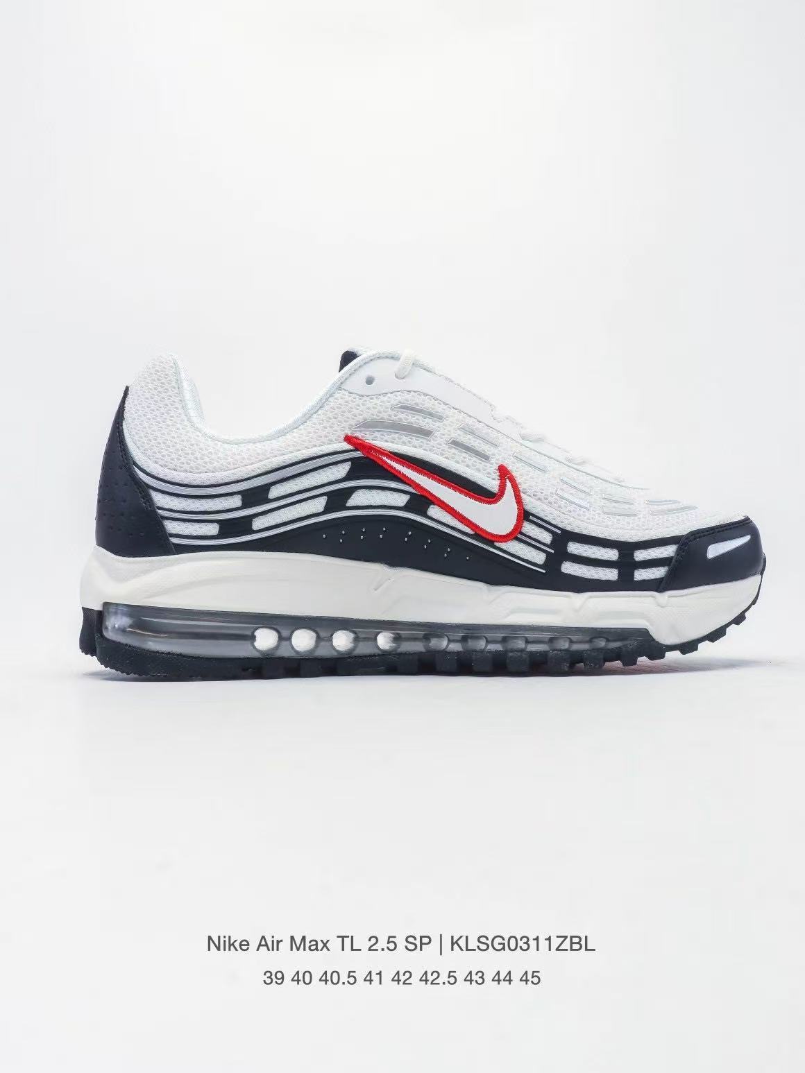 Nike Air Max TL 2.5 Sneakers in White and Navy - product image from the listing.