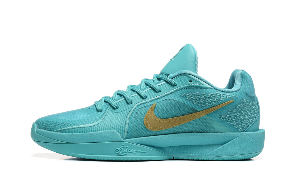 Nike Sabrina 2 Basketball Shoes in Aqua and Gold - product image from the listing.