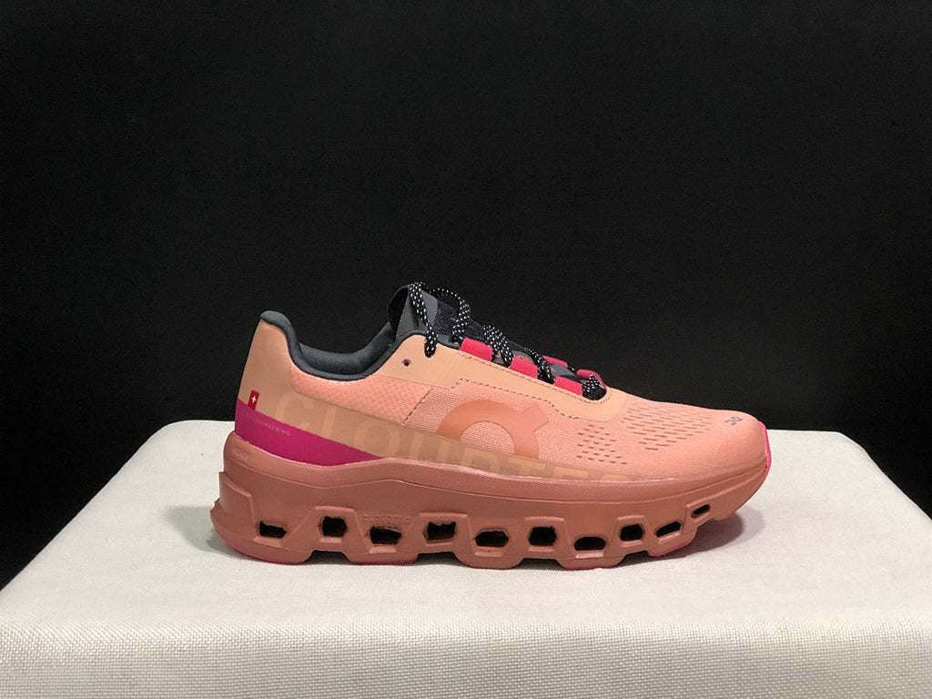 On Cloudmonster Running Sneakers in Pink - product image from the listing.