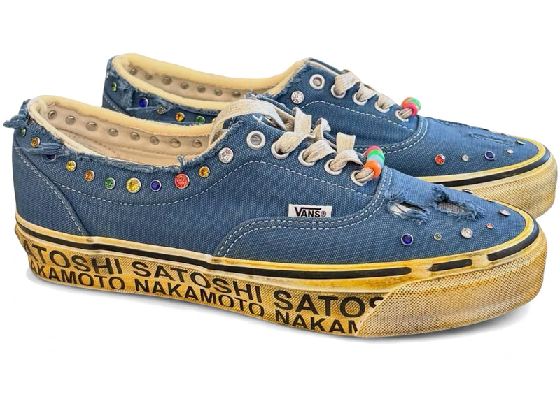 Satoshi Nakamoto Lucky Charm Navy Vans OTW Era 95 - product image from the listing.