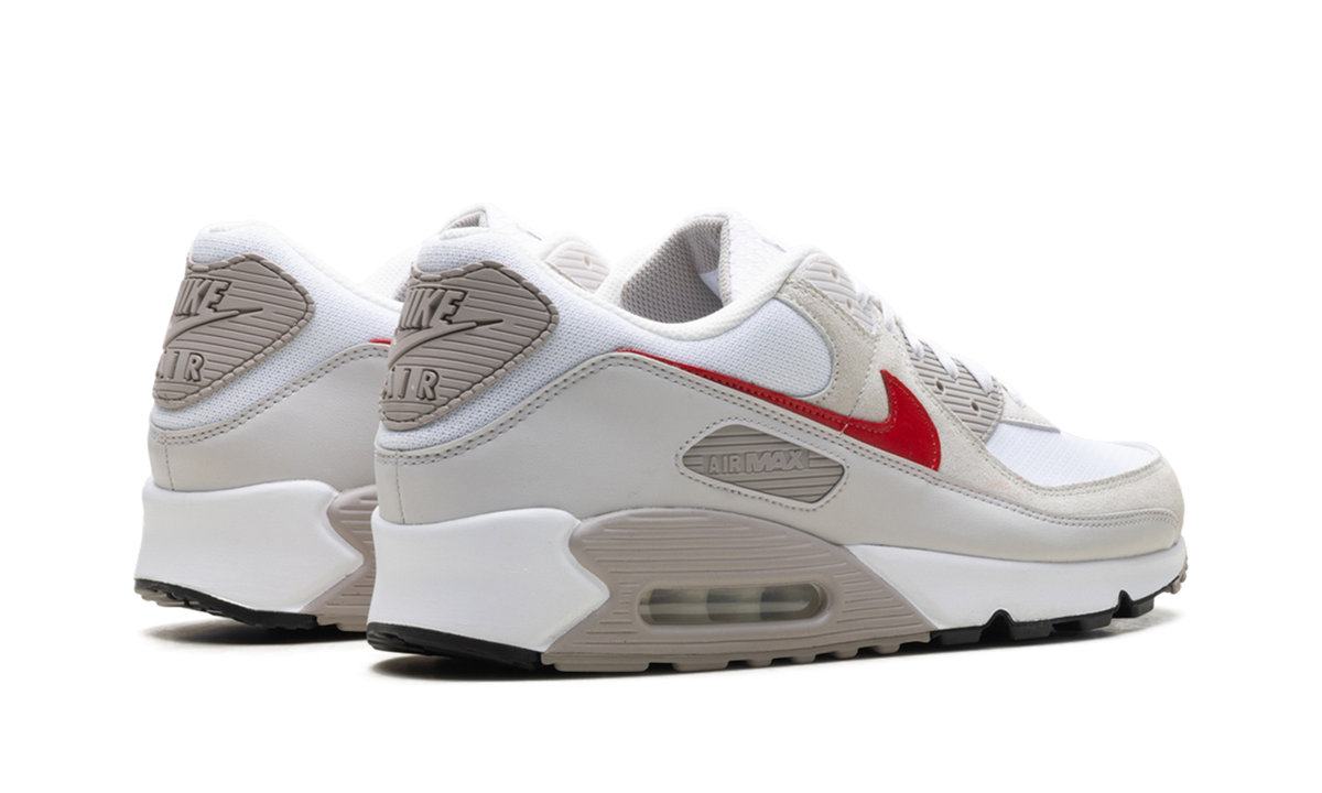 "White College Grey Vast Grey University Red" Air Max 90 DM0029 113 - product image from the listing.