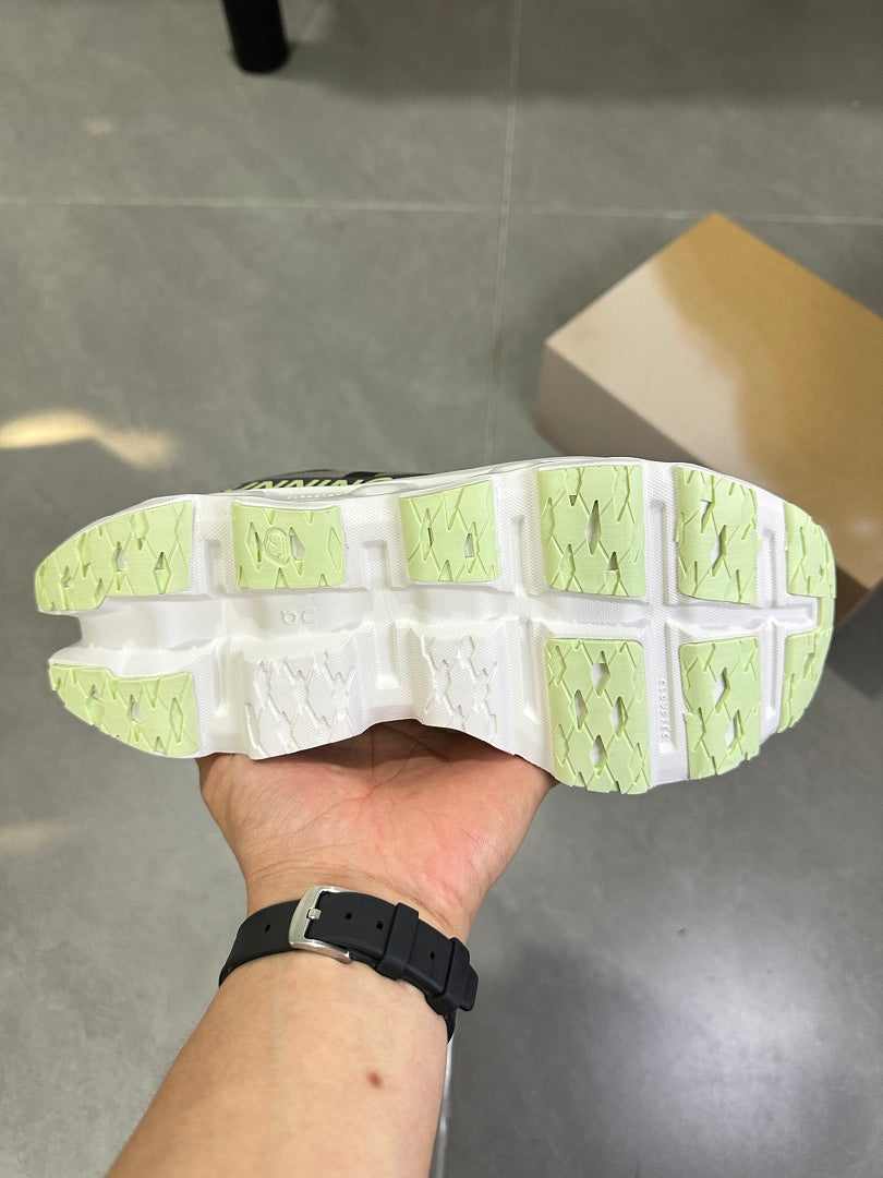 Gray and Lime On Running Cloudmonster 2 Running Shoes - product image from the listing.