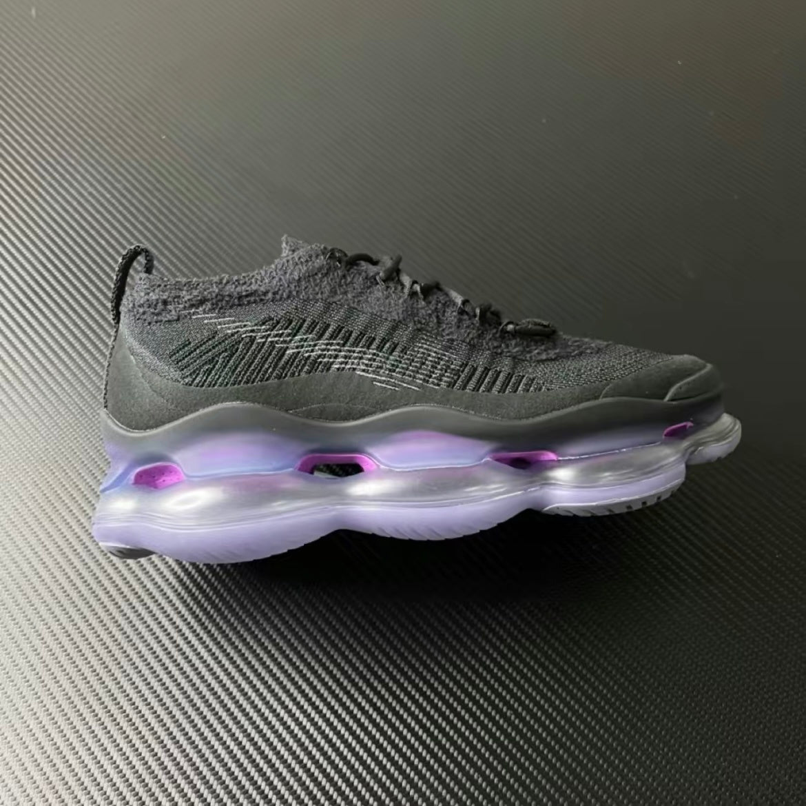 Nike Air Max Scorpion Sneakers in Black Purple DR0888-001 - product image from the listing.