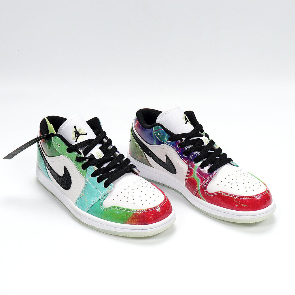 Air Jordan 1 Low Nebula Multicolor Sneakers CW7310-909 - product image from the listing.