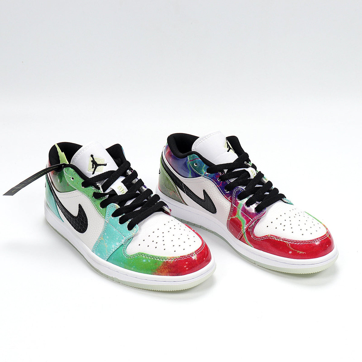 Air Jordan 1 Low Nebula Multicolor Sneakers CW7310-909 - product image from the listing.