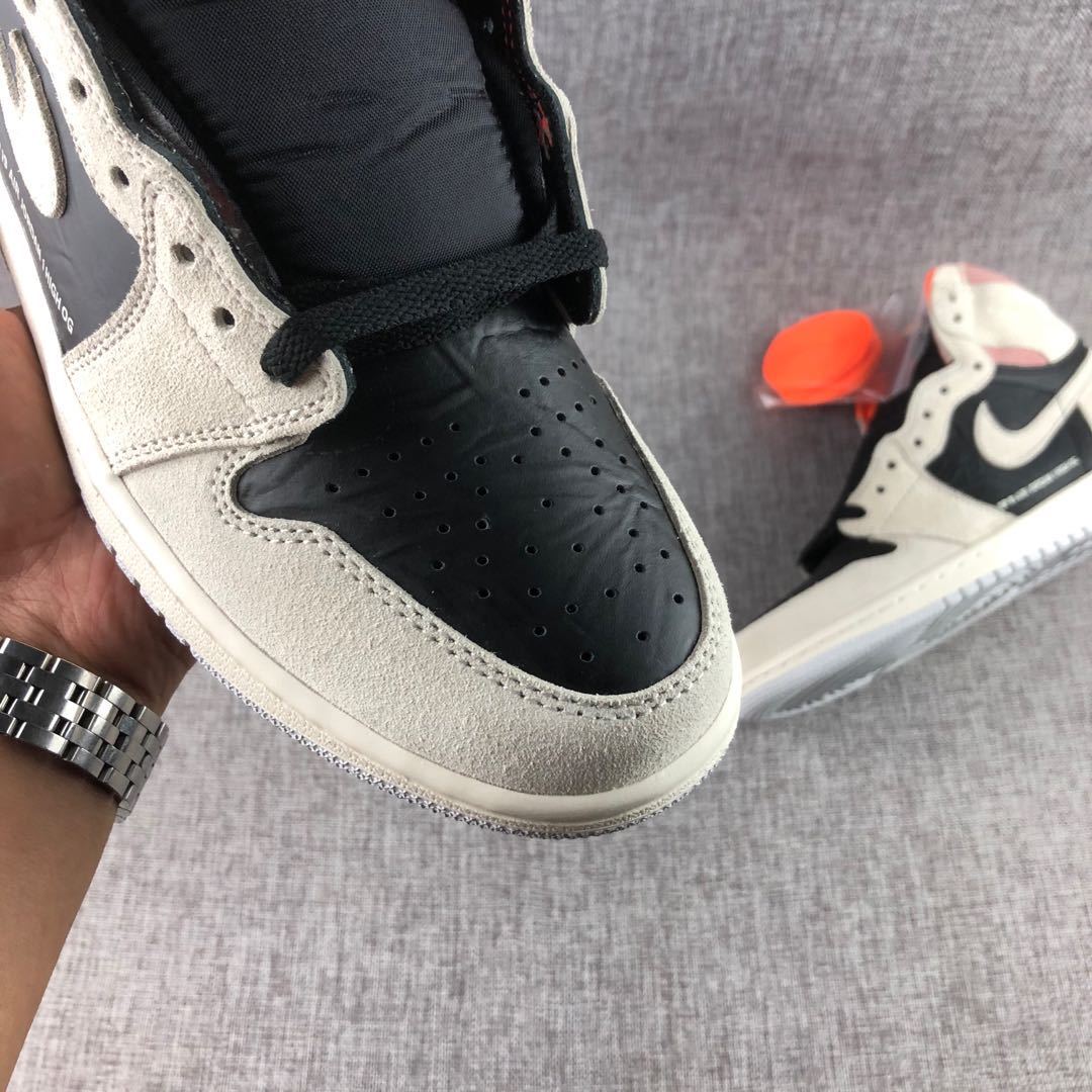 Air Jordan 1 High OG Grey Black Pink 555088-018 - product image from the listing.
