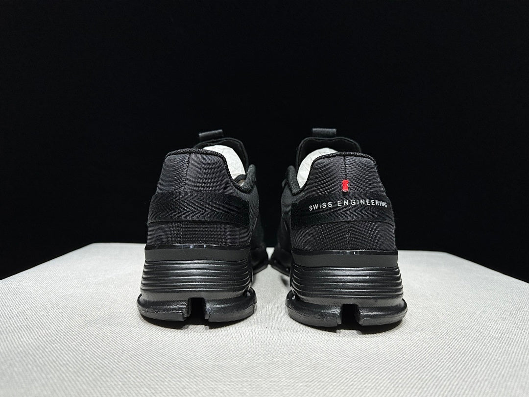 On Cloudnova Form 2 TT Trainers in Black and Eclipse - product image from the listing.