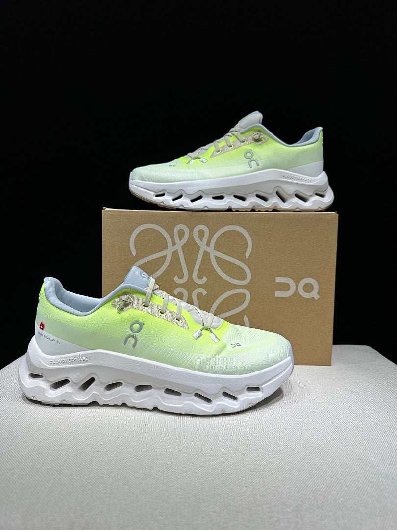Lime and Ivory On Cloudtilt Sneakers - product image from the listing.