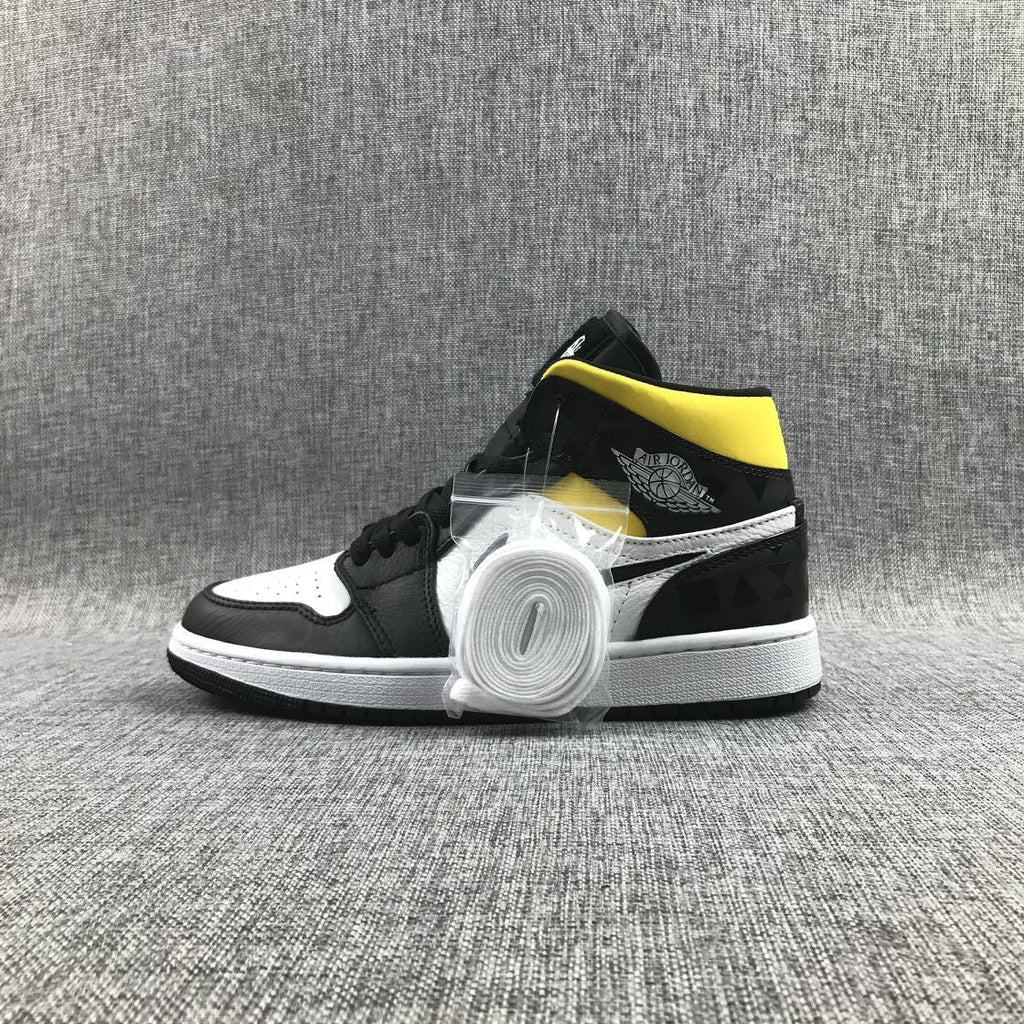 Quai 54 Sneakers Black Multi-Color - Air Jordan 1 Mid CJ9219-001 - product image from the listing.