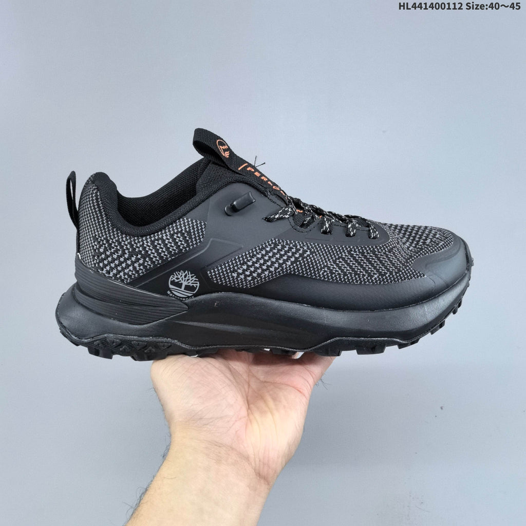 Timberland Trail Trainers in Gray with Orange Accents - product image from the listing.