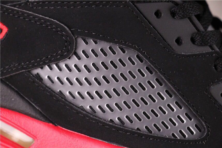 Air Jordan 5 Top 3 Sneakers Black Red Purple - product image from the listing.