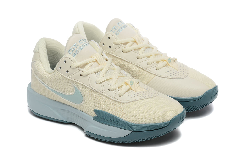 Nike G.T. Cut Academy Basketball Shoes, in Sail and Blue - product image from the listing.